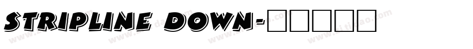 StripLine Down字体转换